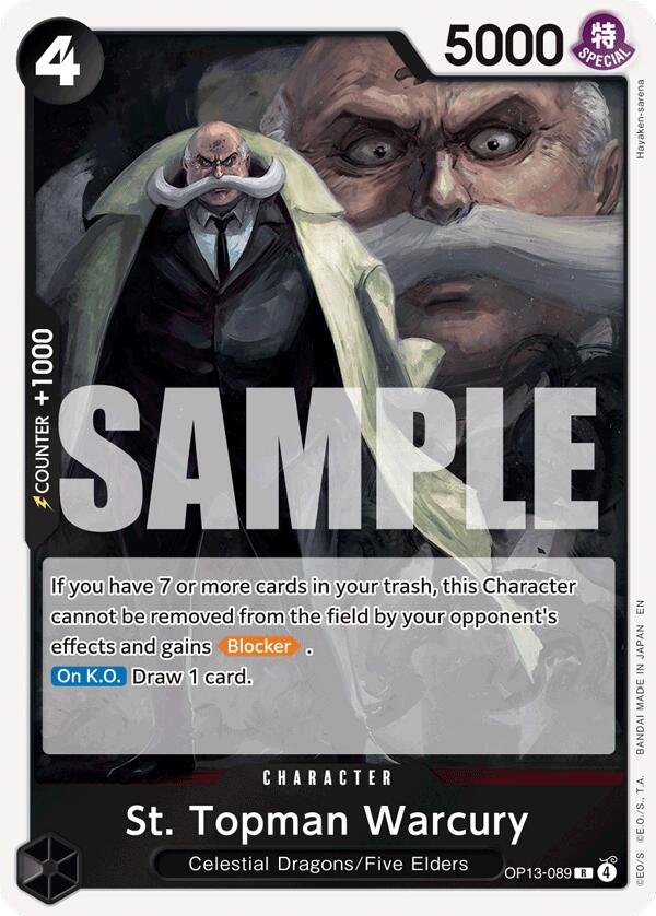 St. Topman Warcury [Carrying On His Will] | Shuffle n Cut Hobbies & Games