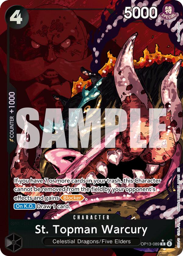 St. Topman Warcury (Alternate Art) [Carrying On His Will] | Shuffle n Cut Hobbies & Games