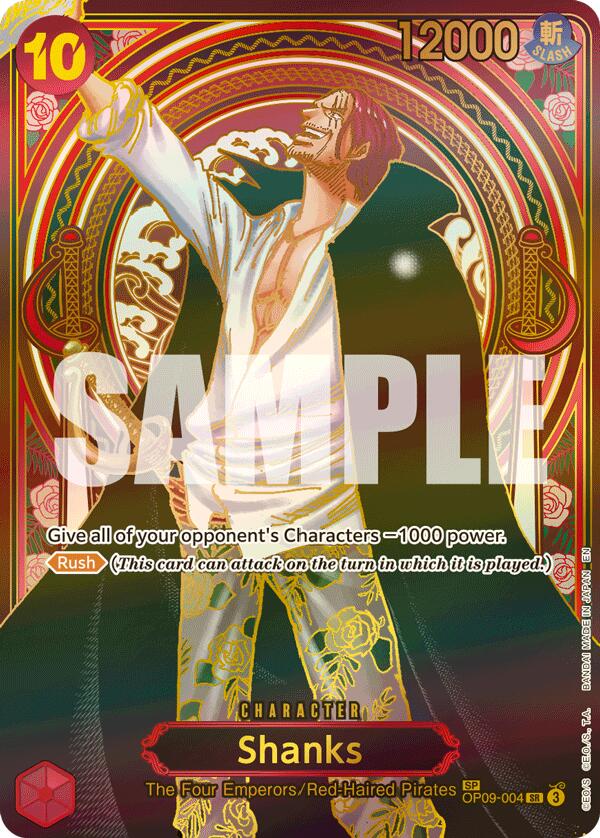 Shanks (OP09-004) (SP) (Gold) [Carrying On His Will] | Shuffle n Cut Hobbies & Games