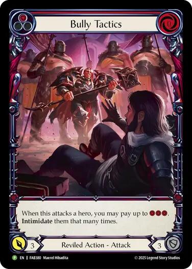 Bully Tactics (Cold Foil) [FAB380] (Promo)  Cold Foil | Shuffle n Cut Hobbies & Games