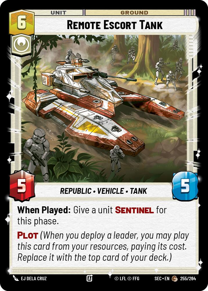 Remote Escort Tank (255/264) (255/264) [Secrets of Power] | Shuffle n Cut Hobbies & Games