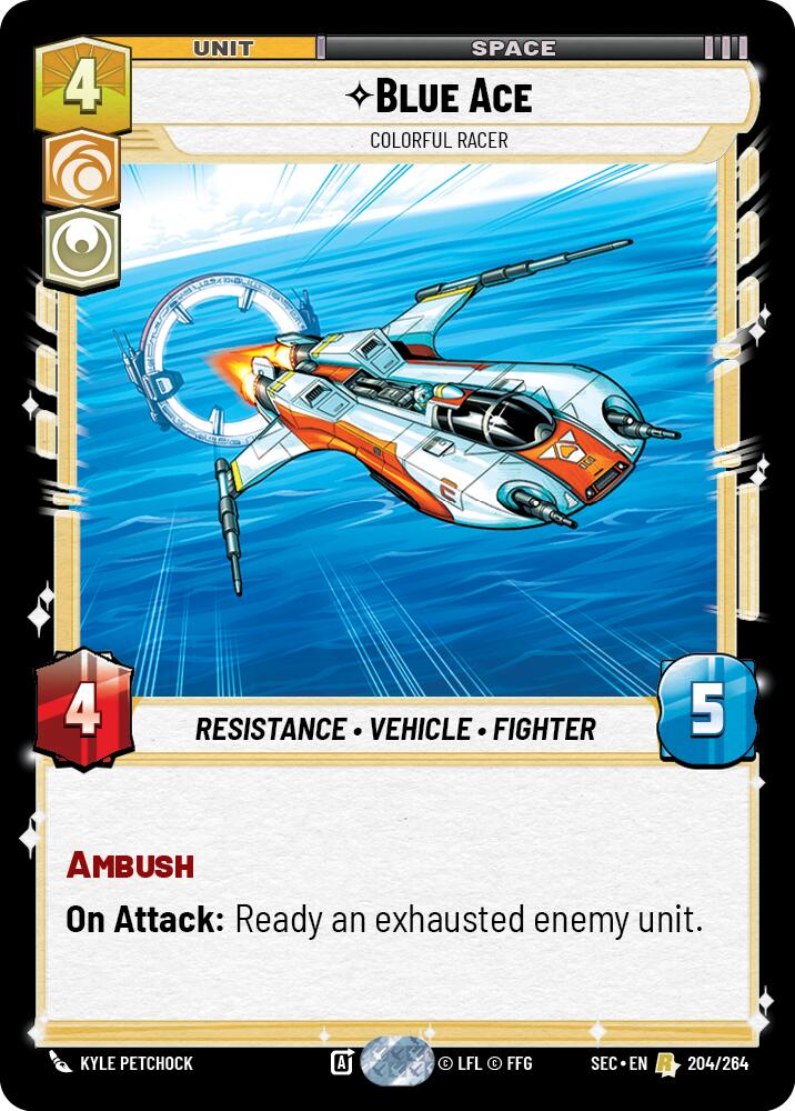 Blue Ace - Colorful Racer (204/264) (204/264) [Secrets of Power] | Shuffle n Cut Hobbies & Games