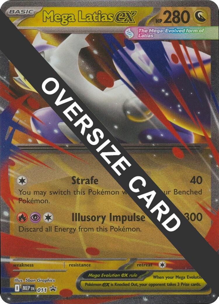 Mega Latias ex (011) (Jumbo Card) [Mega Evolutions Promo] | Shuffle n Cut Hobbies & Games