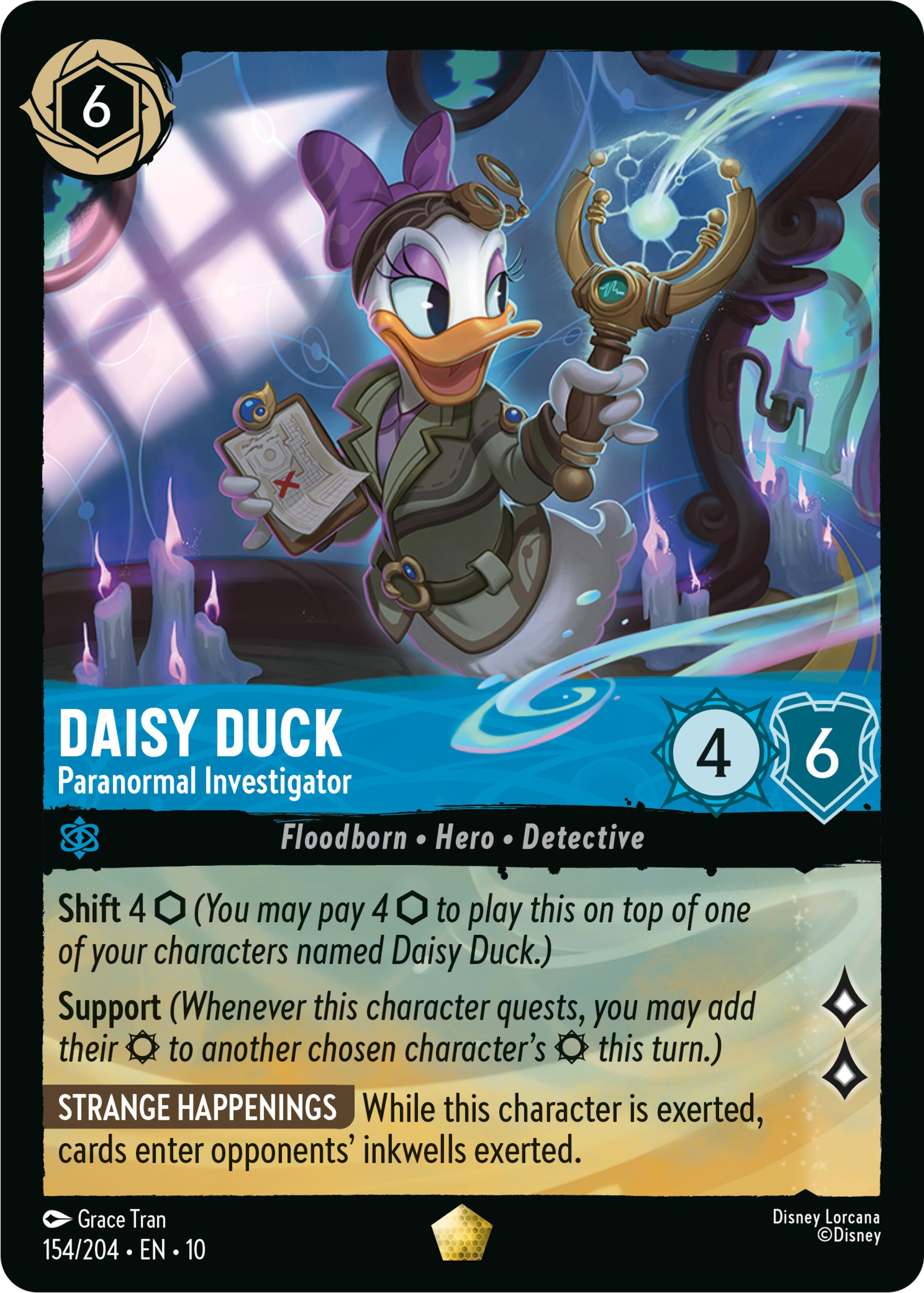 Daisy Duck - Paranormal Investigator (154/204) [Whispers in the Well] | Shuffle n Cut Hobbies & Games