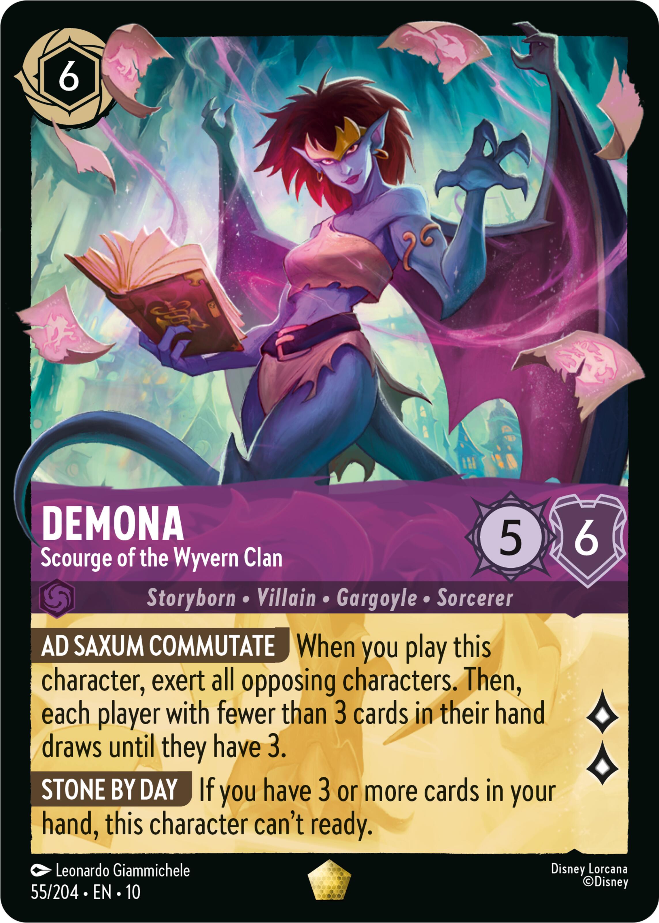 Demona - Scourge of the Wyvern Clan (55/204) [Whispers in the Well] | Shuffle n Cut Hobbies & Games