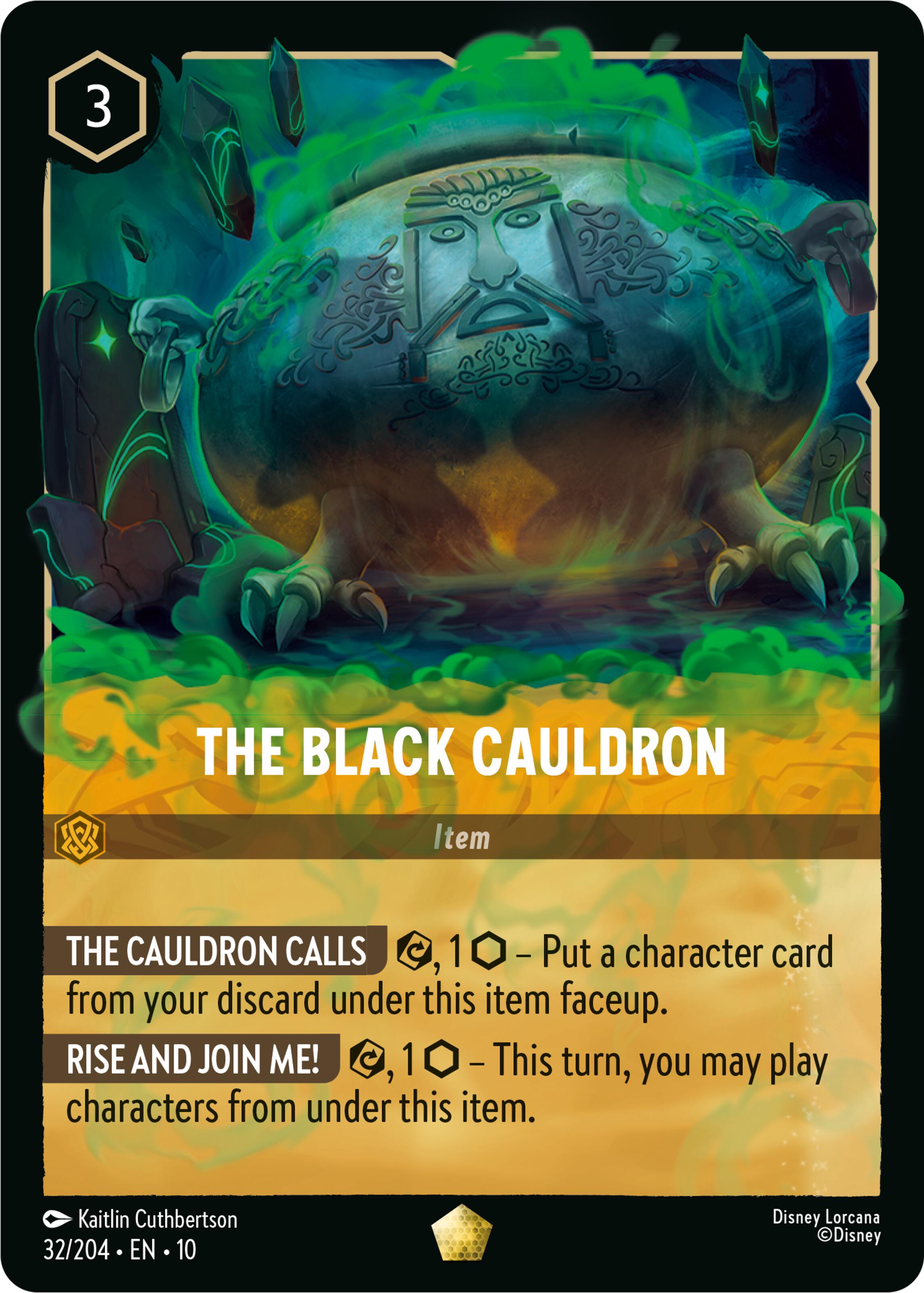 The Black Cauldron (32/204) [Whispers in the Well] | Shuffle n Cut Hobbies & Games