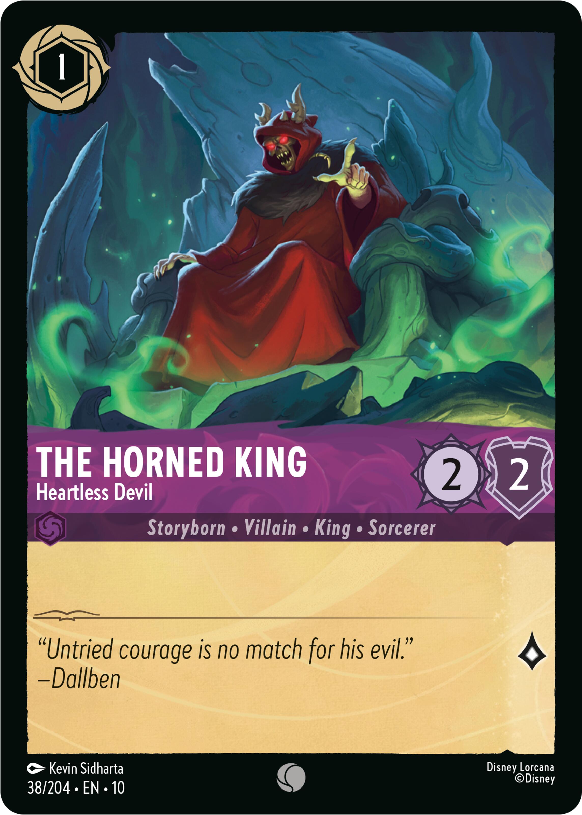 The Horned King - Heartless Devil (38/204) [Whispers in the Well] | Shuffle n Cut Hobbies & Games