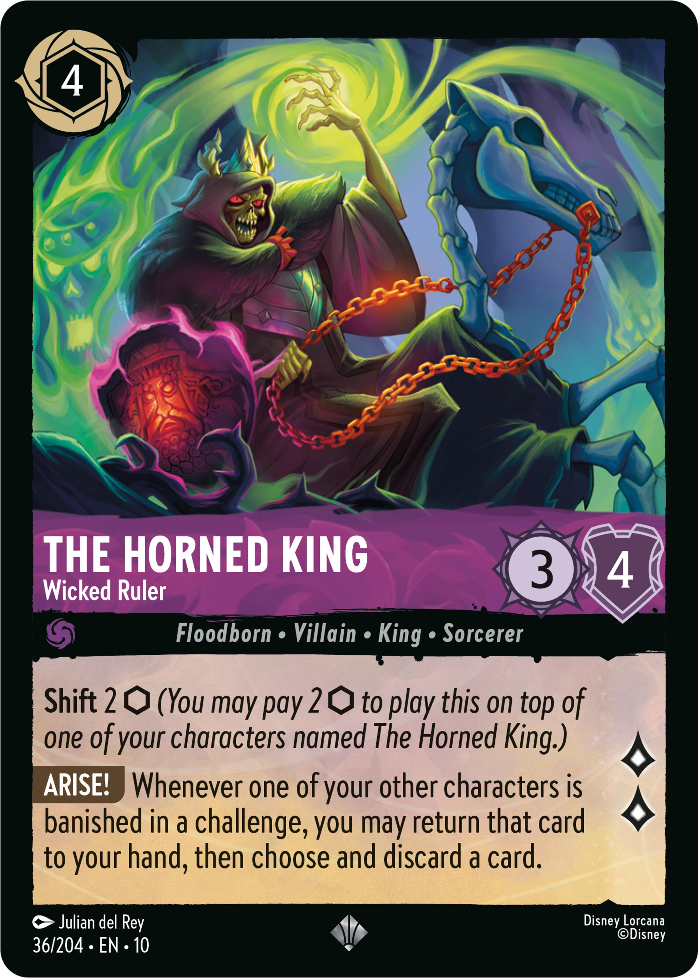 The Horned King - Wicked Ruler (36/204) [Whispers in the Well] | Shuffle n Cut Hobbies & Games