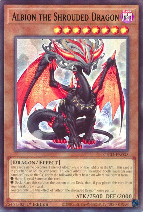 Albion the Shrouded Dragon [CH01-EN005] Ultra Rare | Shuffle n Cut Hobbies & Games