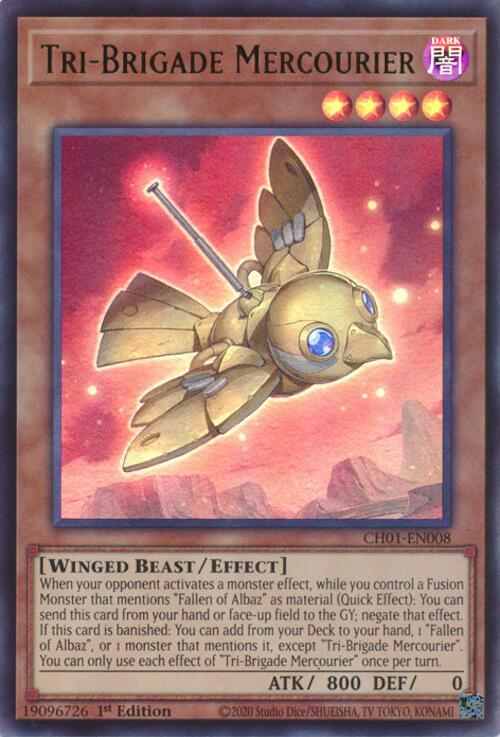 Tri-Brigade Mercourier [CH01-EN008] Ultra Rare | Shuffle n Cut Hobbies & Games
