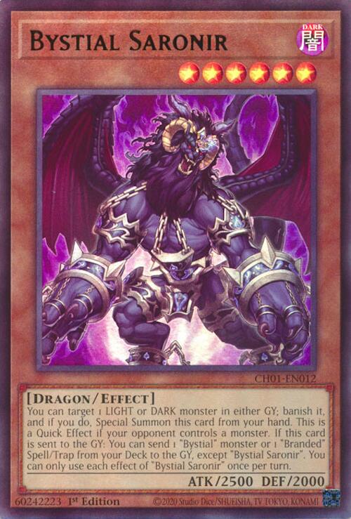 Bystial Saronir [CH01-EN012] Ultra Rare | Shuffle n Cut Hobbies & Games