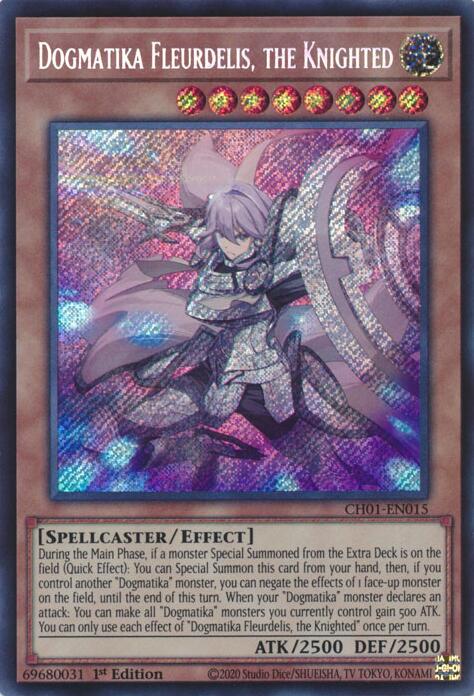 Dogmatika Fleurdelis, the Knighted (Secret Rare) [CH01-EN015] Secret Rare | Shuffle n Cut Hobbies & Games