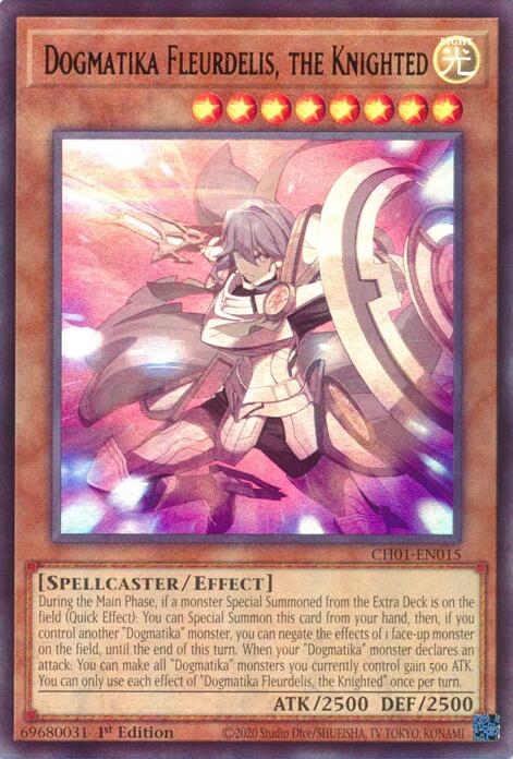 Dogmatika Fleurdelis, the Knighted [CH01-EN015] Ultra Rare | Shuffle n Cut Hobbies & Games