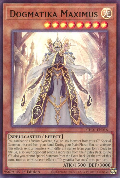 Dogmatika Maximus [CH01-EN016] Ultra Rare | Shuffle n Cut Hobbies & Games