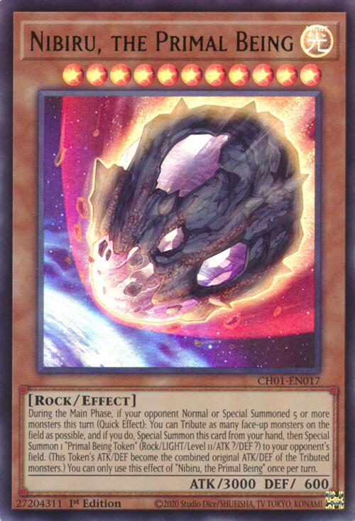 Nibiru, the Primal Being [CH01-EN017] Ultra Rare | Shuffle n Cut Hobbies & Games