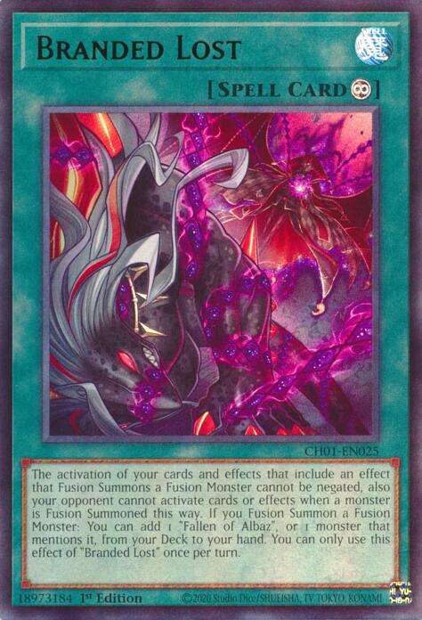 Branded Lost [CH01-EN025] Ultra Rare | Shuffle n Cut Hobbies & Games