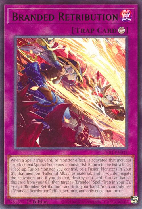 Branded Retribution [CH01-EN034] Ultra Rare | Shuffle n Cut Hobbies & Games