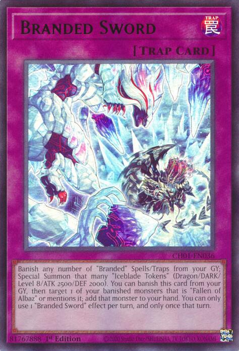 Branded Sword [CH01-EN036] Ultra Rare | Shuffle n Cut Hobbies & Games