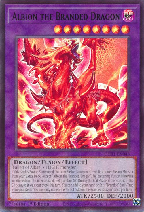 Albion the Branded Dragon [CH01-EN043] Ultra Rare | Shuffle n Cut Hobbies & Games