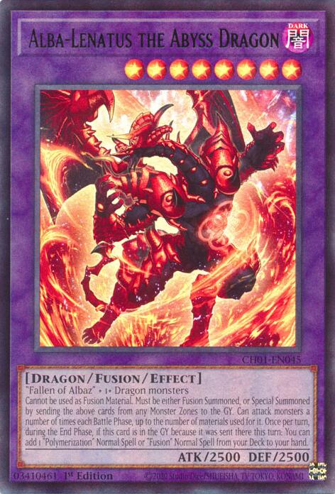 Alba-Lenatus the Abyss Dragon [CH01-EN045] Ultra Rare | Shuffle n Cut Hobbies & Games