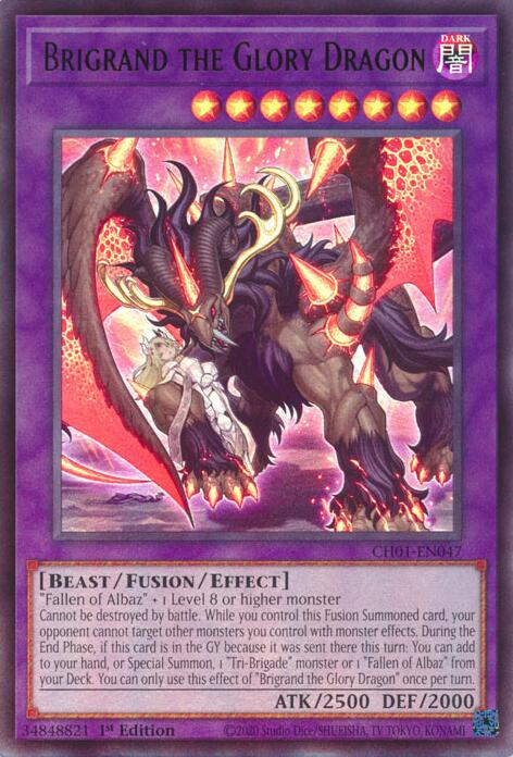 Brigrand the Glory Dragon [CH01-EN047] Ultra Rare | Shuffle n Cut Hobbies & Games