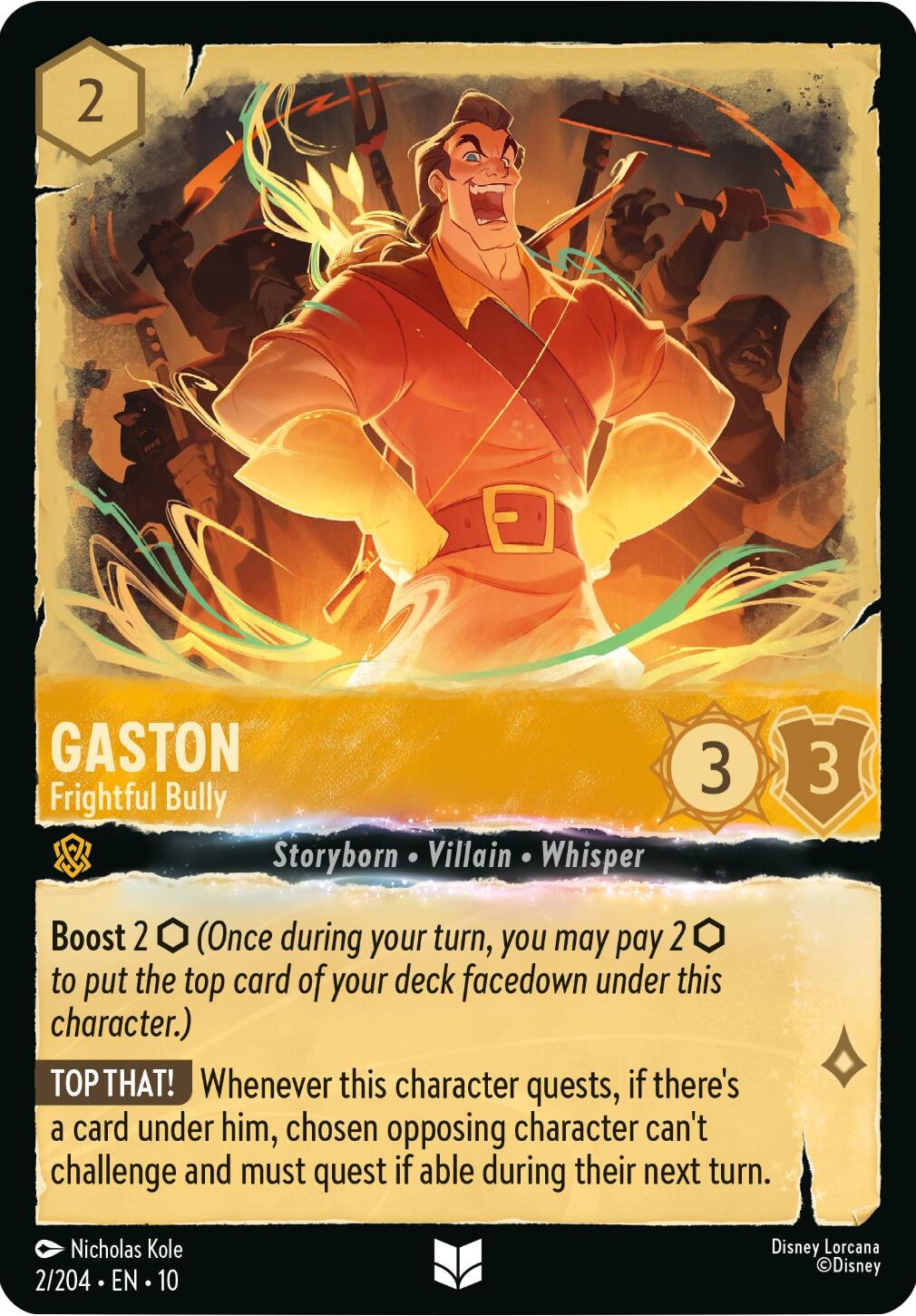 Gaston - Frightful Bully (2/204) [Whispers in the Well] | Shuffle n Cut Hobbies & Games