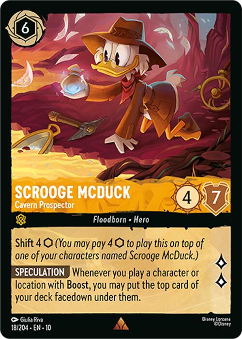 Scrooge McDuck - Cavern Prospector (18/204) [Whispers in the Well] | Shuffle n Cut Hobbies & Games