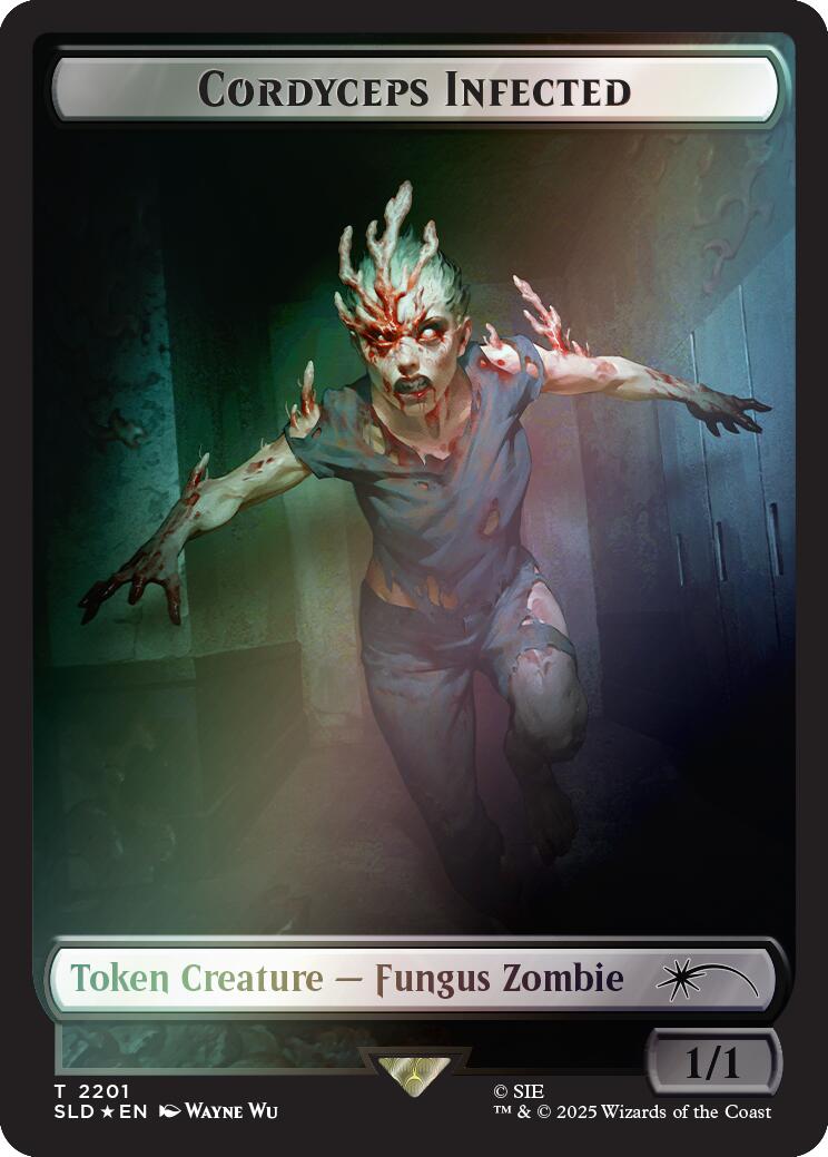 Cordyceps Infected Token (2201) (Rainbow Foil) [Secret Lair Drop Series] | Shuffle n Cut Hobbies & Games
