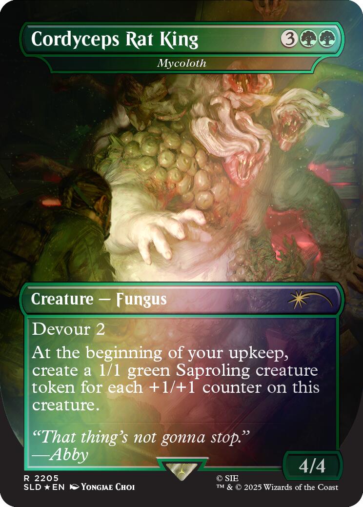 Cordyceps Rat King - Mycoloth (Rainbow Foil) [Secret Lair Drop Series] | Shuffle n Cut Hobbies & Games