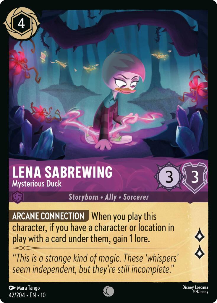 Lena Sabrewing - Mysterious Duck (42/204) [Whispers in the Well] | Shuffle n Cut Hobbies & Games