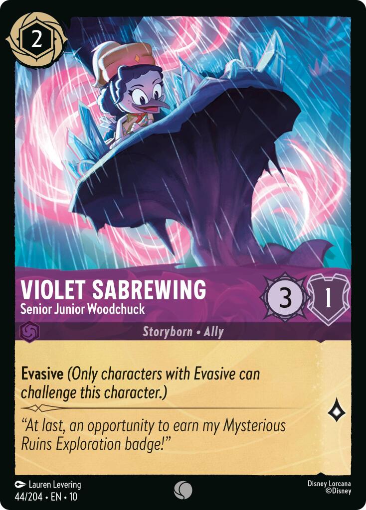 Violet Sabrewing - Senior Junior Woodchuck (44/204) [Whispers in the Well] | Shuffle n Cut Hobbies & Games
