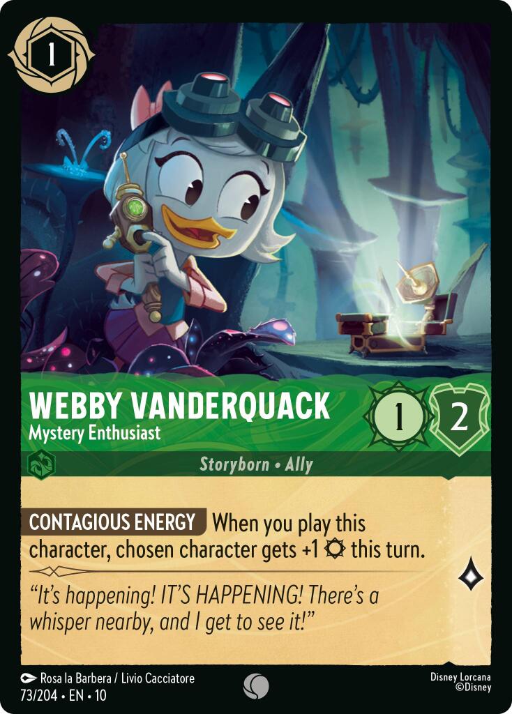 Webby Vanderquack - Mystery Enthusiast (73/204) [Whispers in the Well] | Shuffle n Cut Hobbies & Games