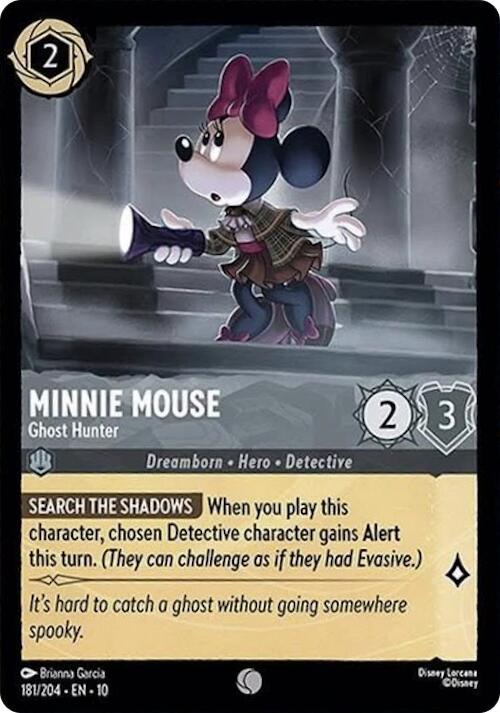 Minnie Mouse - Ghost Hunter (181/204) [Whispers in the Well] | Shuffle n Cut Hobbies & Games