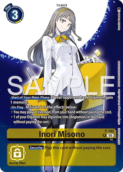 Inori Misono [P-195] (Digimon Story: Time Stranger Promo Pack) [Promotional Cards] | Shuffle n Cut Hobbies & Games
