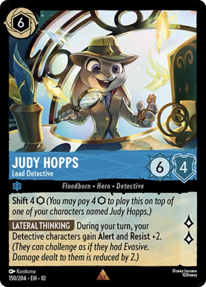Judy Hopps - Lead Detective (150/204) [Whispers in the Well] | Shuffle n Cut Hobbies & Games