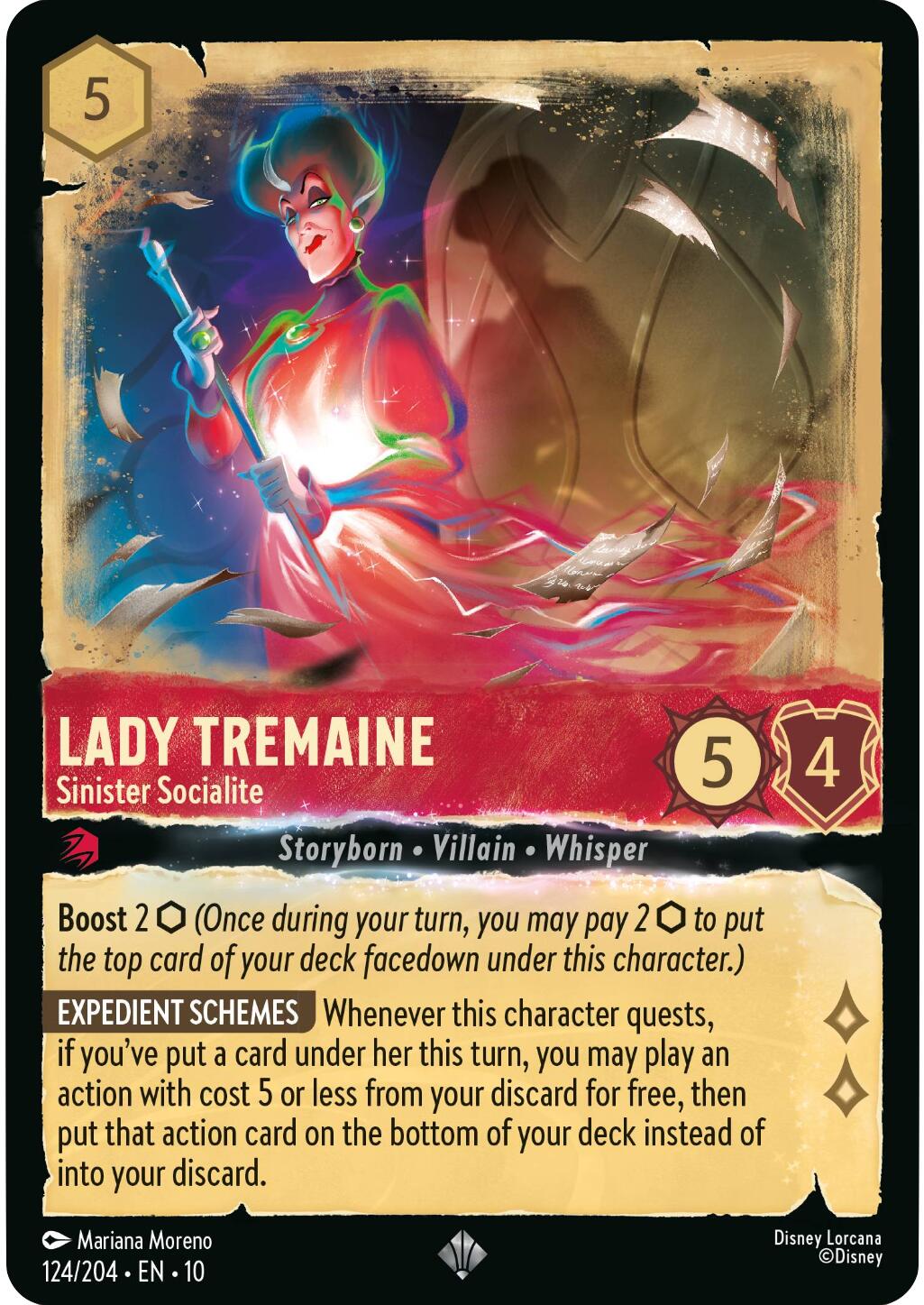 Lady Tremaine - Sinister Socialite (124/204) [Whispers in the Well] | Shuffle n Cut Hobbies & Games