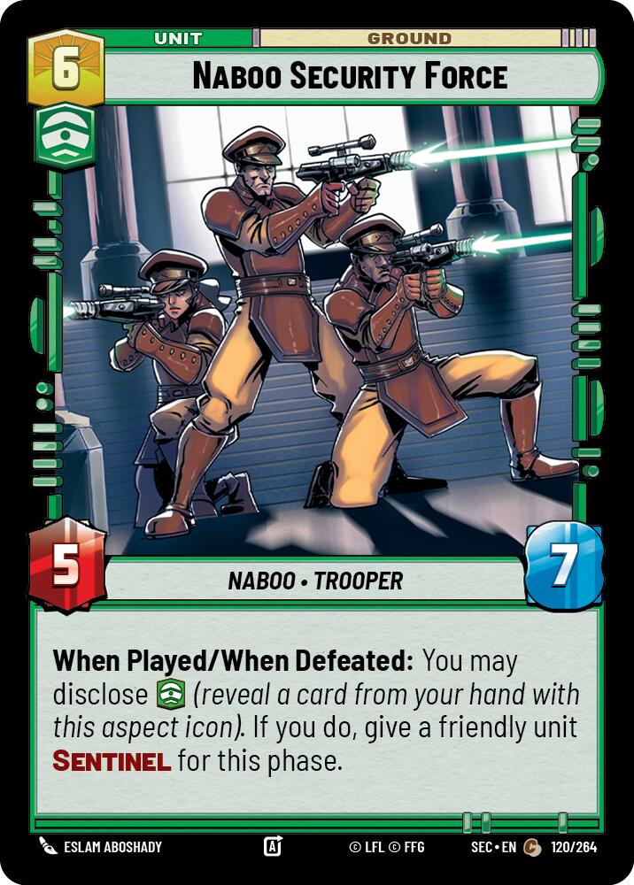 Naboo Security Force (120/264) (120/264) [Secrets of Power] | Shuffle n Cut Hobbies & Games