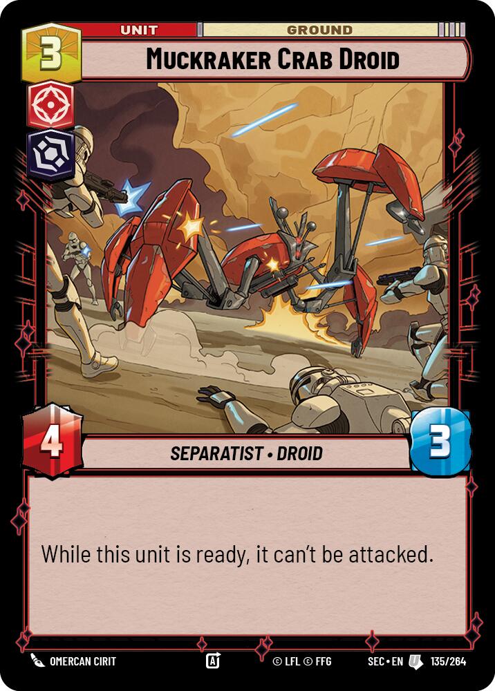 Muckraker Crab Droid (135/264) (135/264) [Secrets of Power] | Shuffle n Cut Hobbies & Games