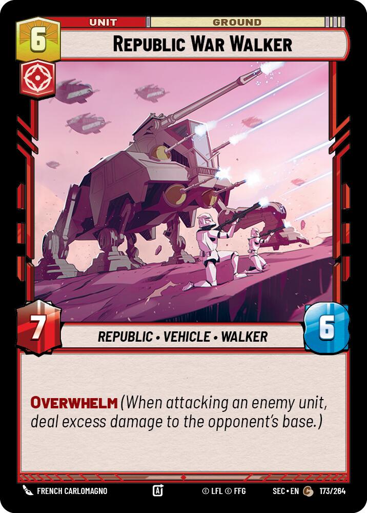 Republic War Walker (173/264) (173/264) [Secrets of Power] | Shuffle n Cut Hobbies & Games