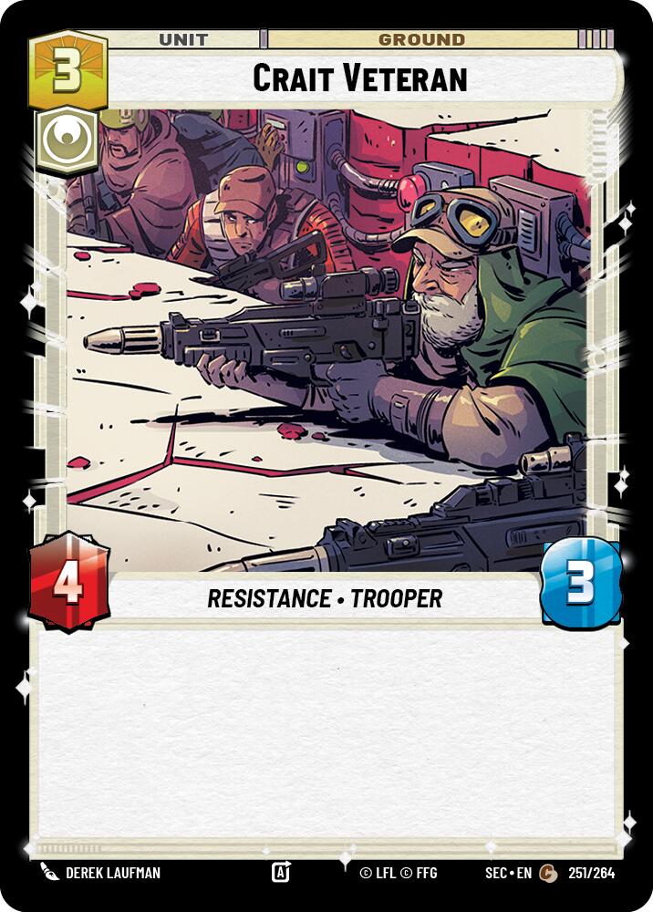 Crait Veteran (251/264) (251/264) [Secrets of Power] | Shuffle n Cut Hobbies & Games