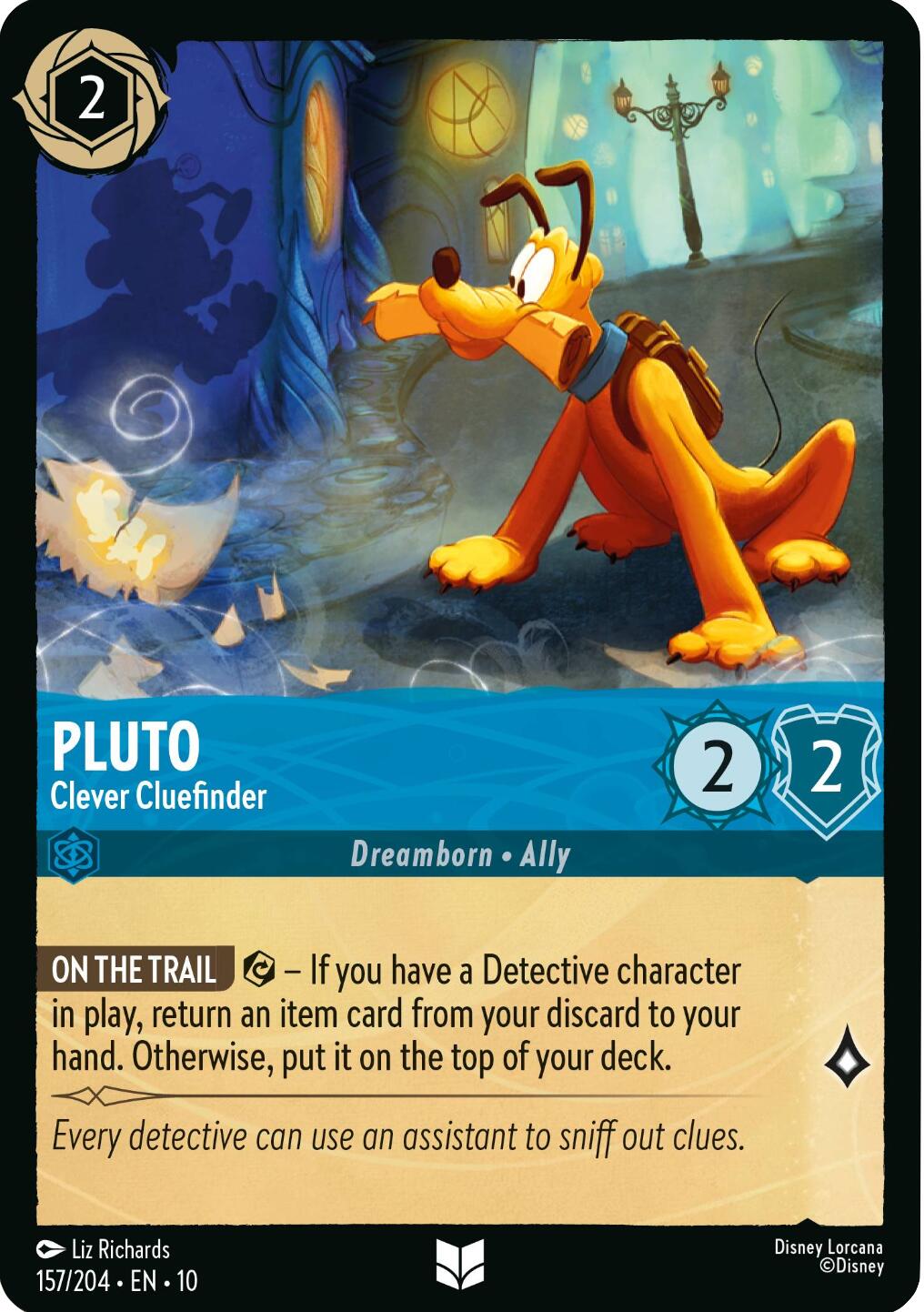 Pluto - Clever Cluefinder (157/204) [Whispers in the Well] | Shuffle n Cut Hobbies & Games