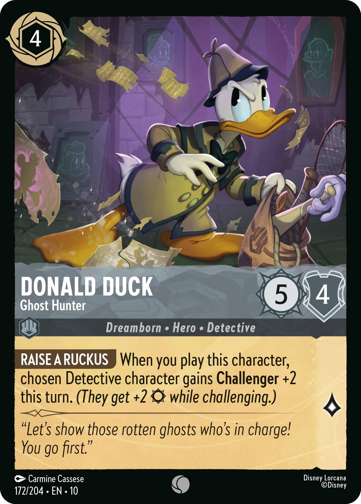 Donald Duck - Ghost Hunter (172/204) [Whispers in the Well] | Shuffle n Cut Hobbies & Games