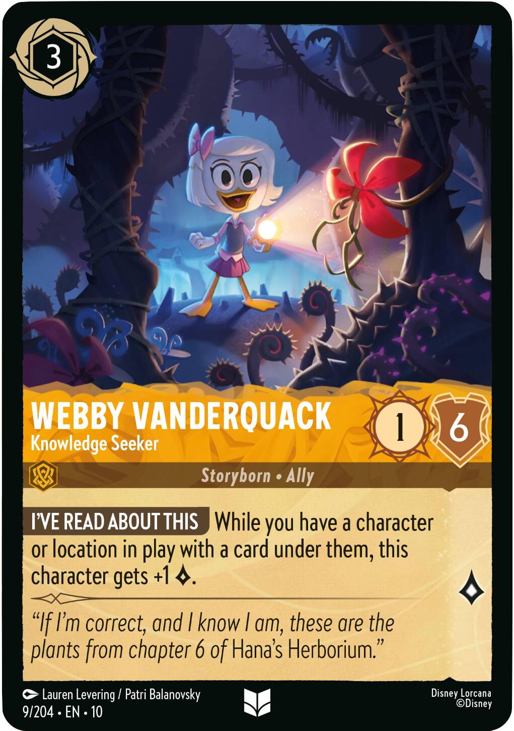 Webby Vanderquack - Knowledge Seeker (9/204) [Whispers in the Well] | Shuffle n Cut Hobbies & Games