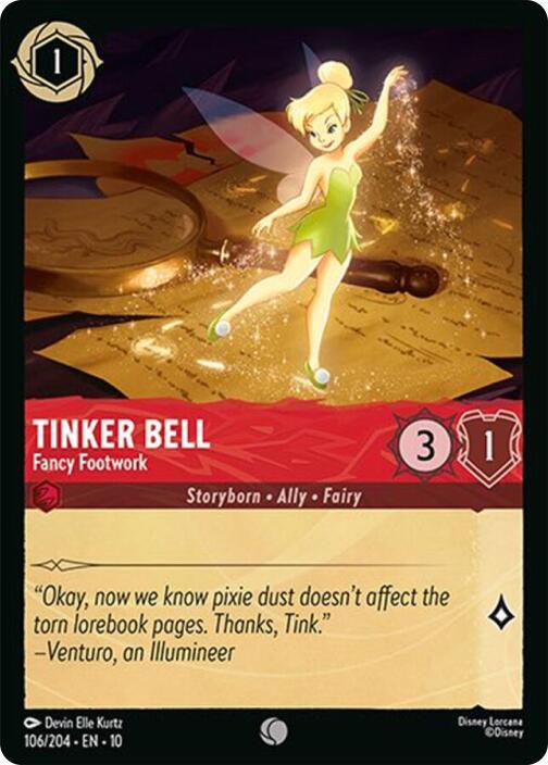 Tinker Bell - Fancy Footwork (106/204) [Whispers in the Well] | Shuffle n Cut Hobbies & Games
