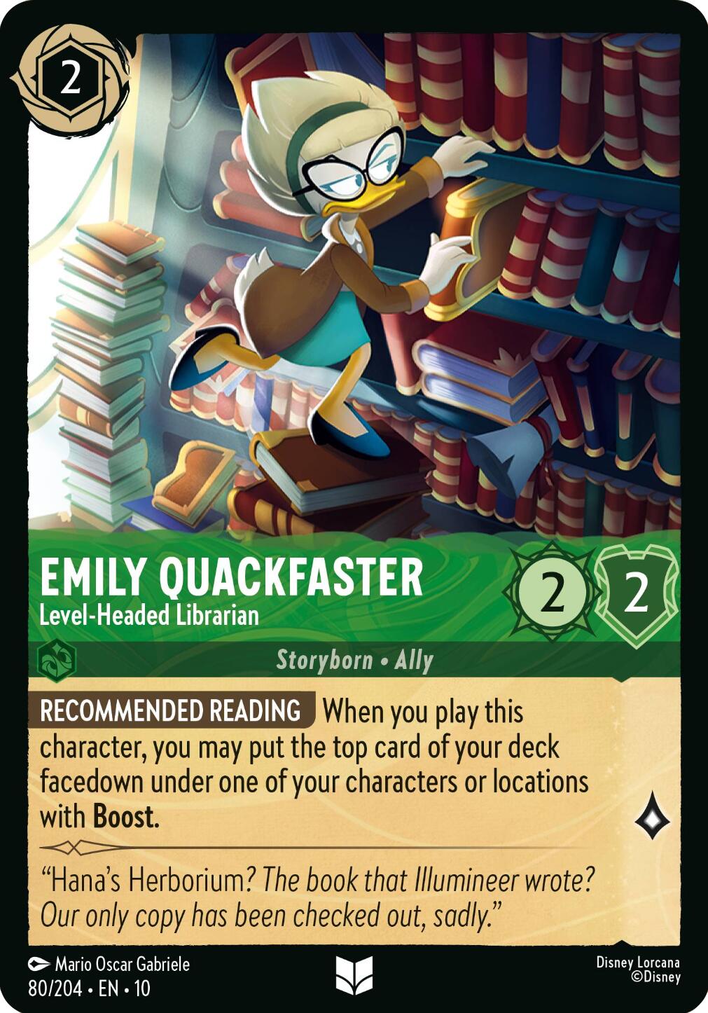 Emily Quackfaster - Level-Headed Librarian (80/204) [Whispers in the Well] | Shuffle n Cut Hobbies & Games