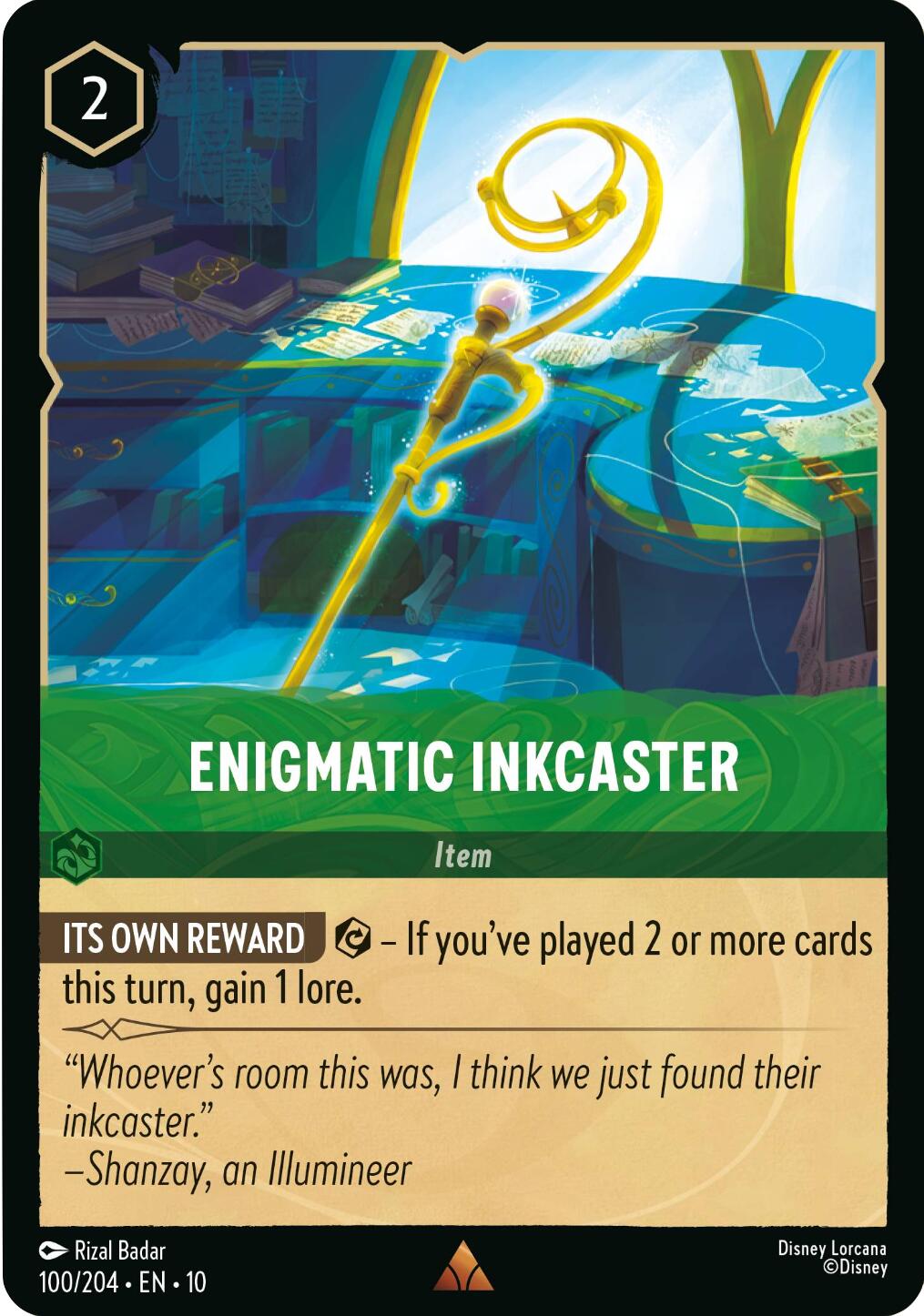 Enigmatic Inkcaster (100/204) [Whispers in the Well] | Shuffle n Cut Hobbies & Games