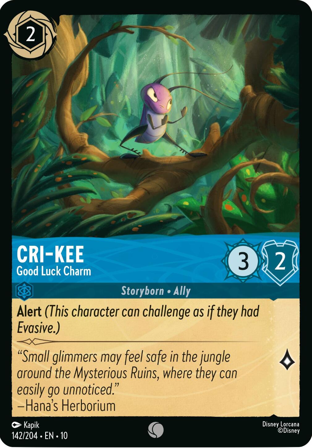 Cri-Kee - Good Luck Charm (142/204) [Whispers in the Well] | Shuffle n Cut Hobbies & Games