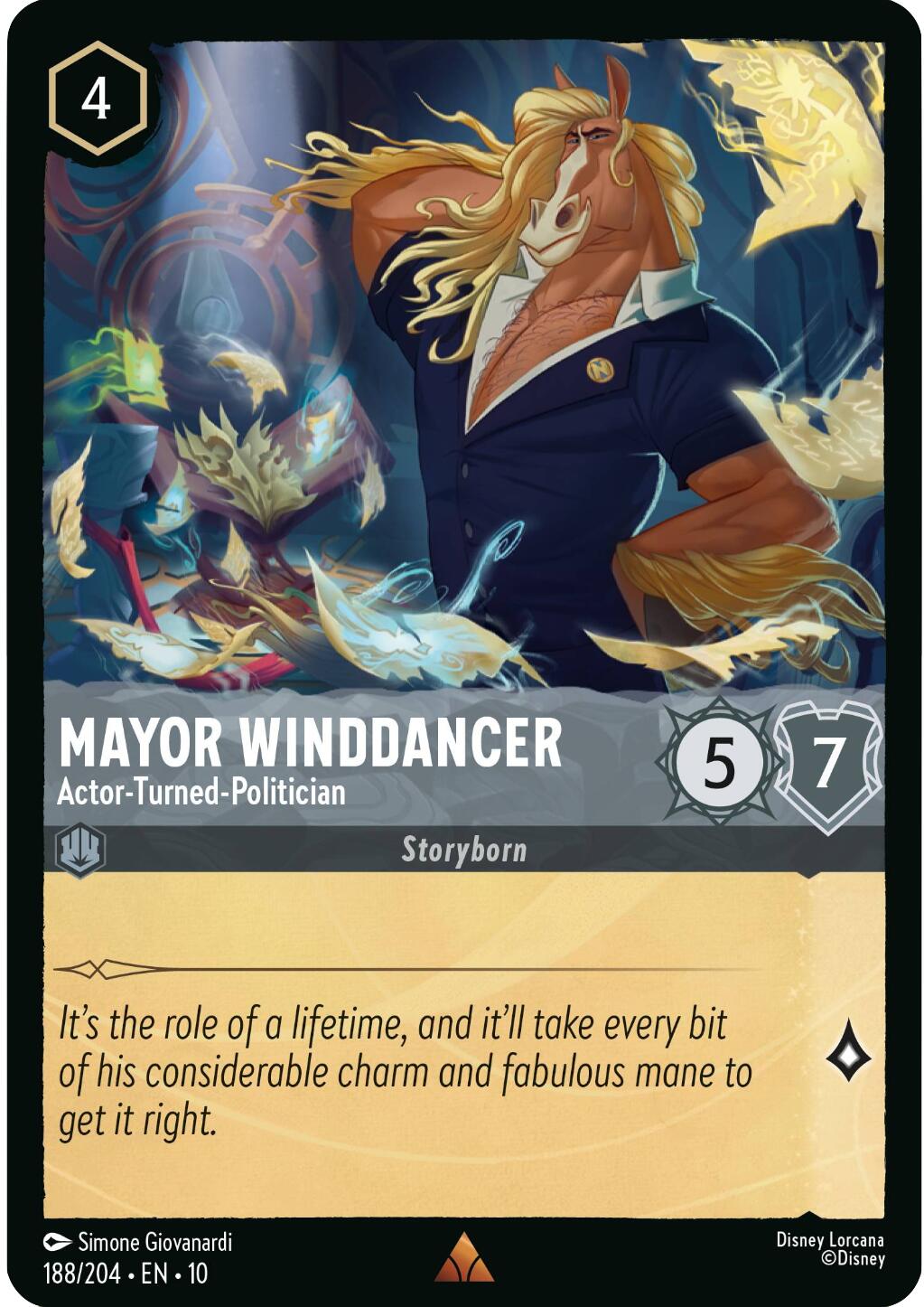 Mayor Winddancer - Actor-Turned-Politician (188/204) [Whispers in the Well] | Shuffle n Cut Hobbies & Games