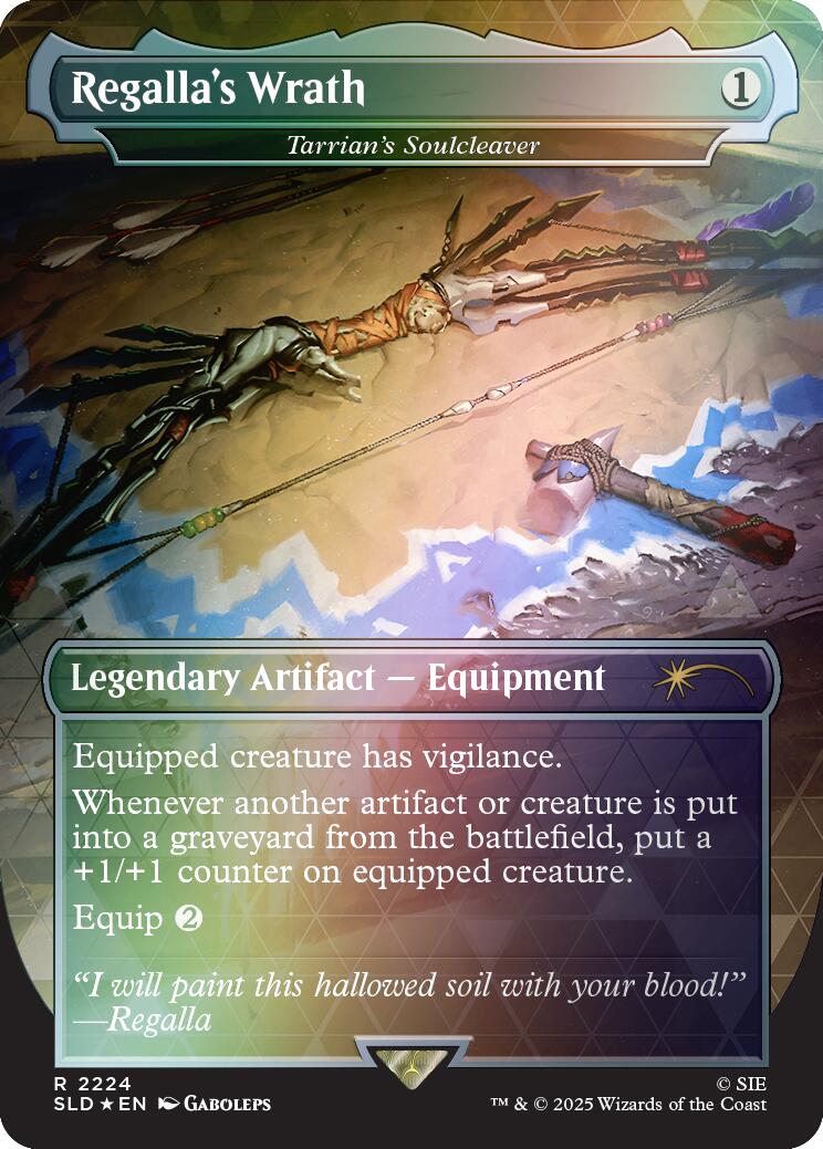 Regalla's Wrath - Tarrian's Soulcleaver (Rainbow Foil) [Secret Lair Drop Series] | Shuffle n Cut Hobbies & Games