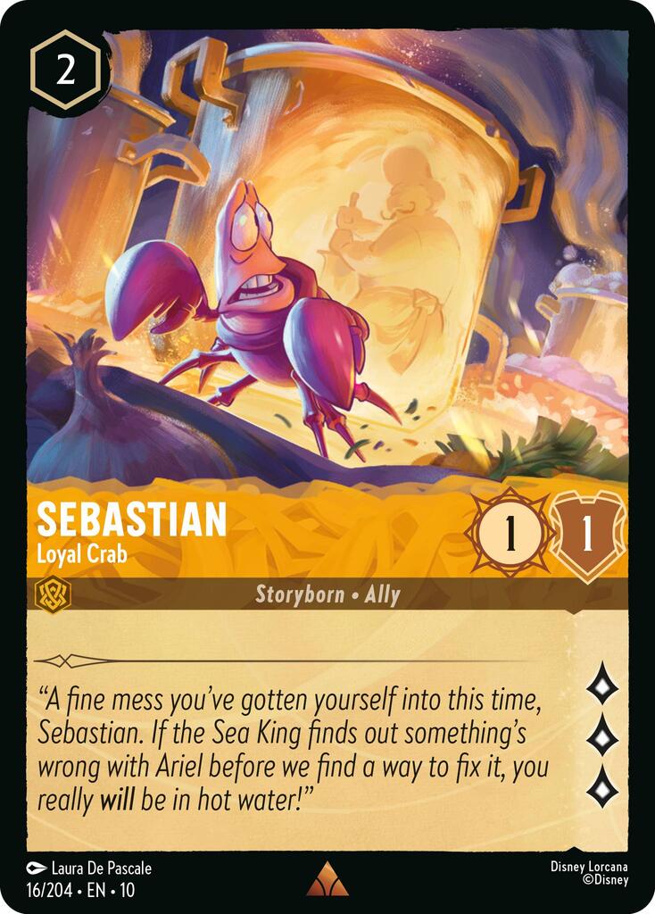 Sebastian - Loyal Crab (16/204) [Whispers in the Well] | Shuffle n Cut Hobbies & Games